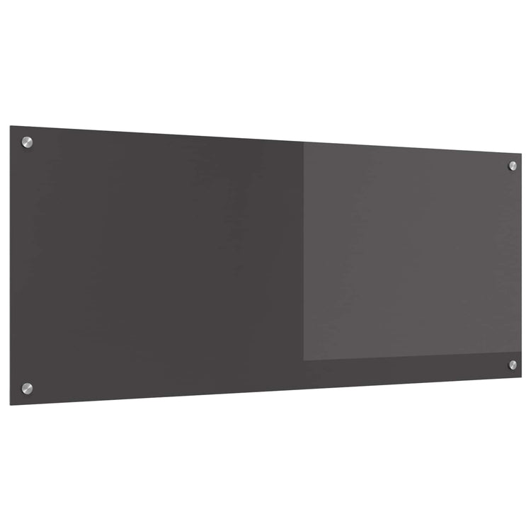 Vidaxxl crédence de cuisine gris foncé 120 x 50 cm verre trempé