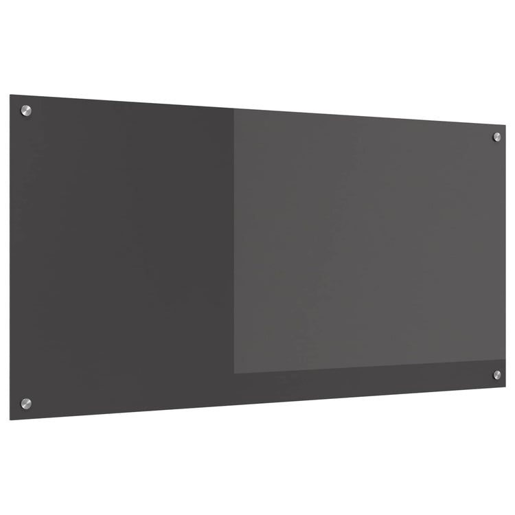 Vidaxxl crédence de cuisine gris foncé 120 x 60 cm verre trempé