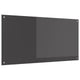 Vidaxxl crédence de cuisine gris foncé 120 x 60 cm verre trempé
