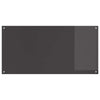 Vidaxxl crédence de cuisine gris foncé 120 x 60 cm verre trempé