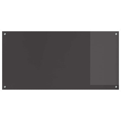 Vidaxxl crédence de cuisine gris foncé 120 x 60 cm verre trempé
