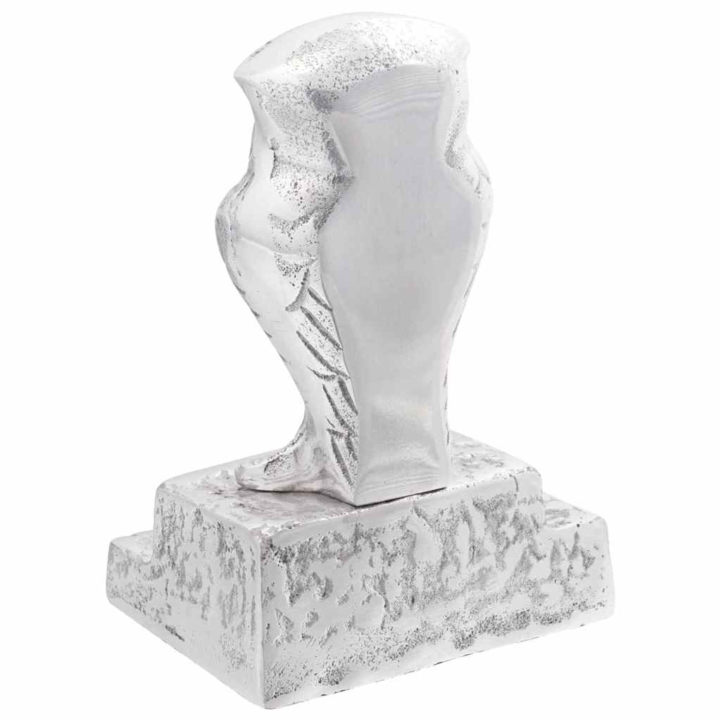 Vidaxxl serre-livres 2 pcs argent 12 x 9 x 19 cm aluminium