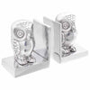 Vidaxxl serre-livres 2 pcs argent 7 x 9 x 11 cm aluminium