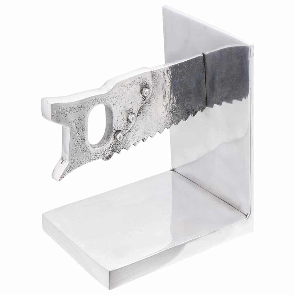 Vidaxxl serre-livres 2 pcs argent 11 x 14 x 17,5 cm aluminium