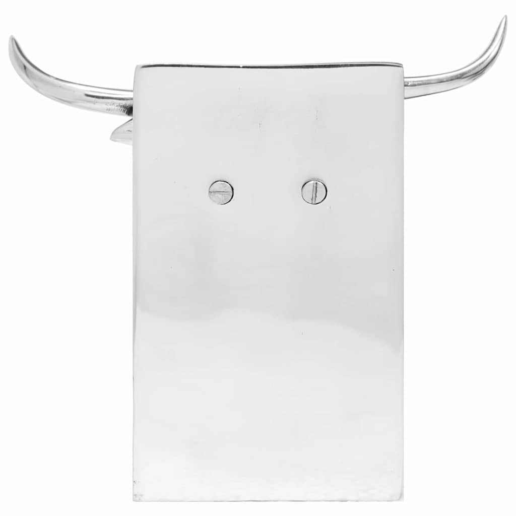 Vidaxxl serre-livres 2 pcs argent 17 x 15 x 27 cm aluminium