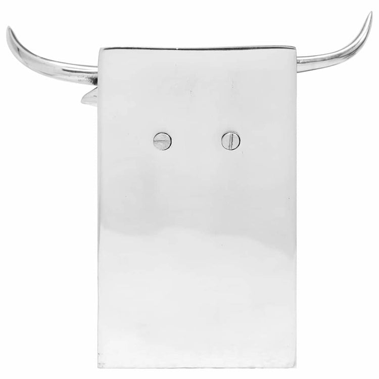 Vidaxxl serre-livres 2 pcs argent 17 x 15 x 27 cm aluminium