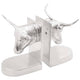 Vidaxxl serre-livres 2 pcs argent 21,5 x 15,5 x 20 cm aluminium