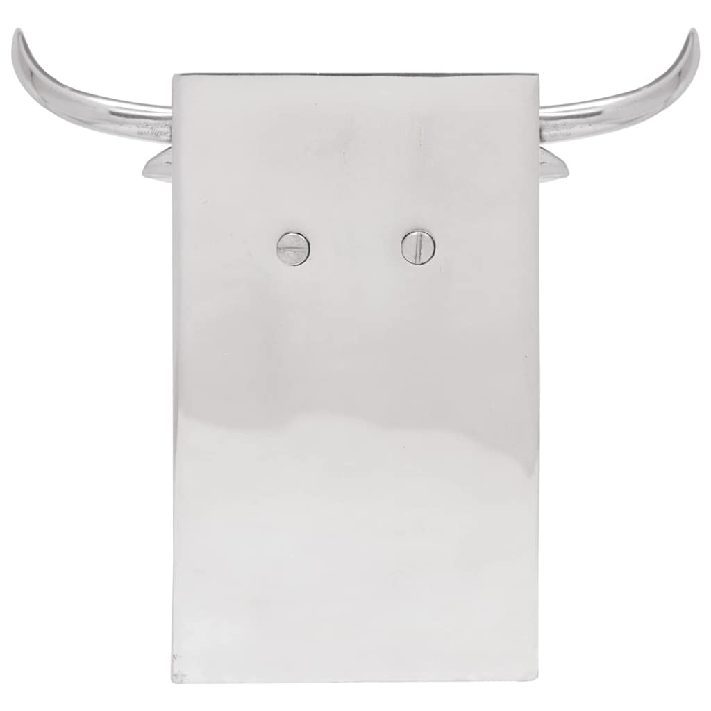 Vidaxxl serre-livres 2 pcs argent 21,5 x 15,5 x 20 cm aluminium