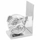 Vidaxxl serre-livres 2 pcs argent 8 x 12 x 16,5 cm aluminium