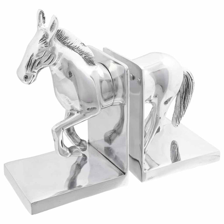 Vidaxxl serre-livres 2 pcs argent 11 x 14 x 25 cm aluminium