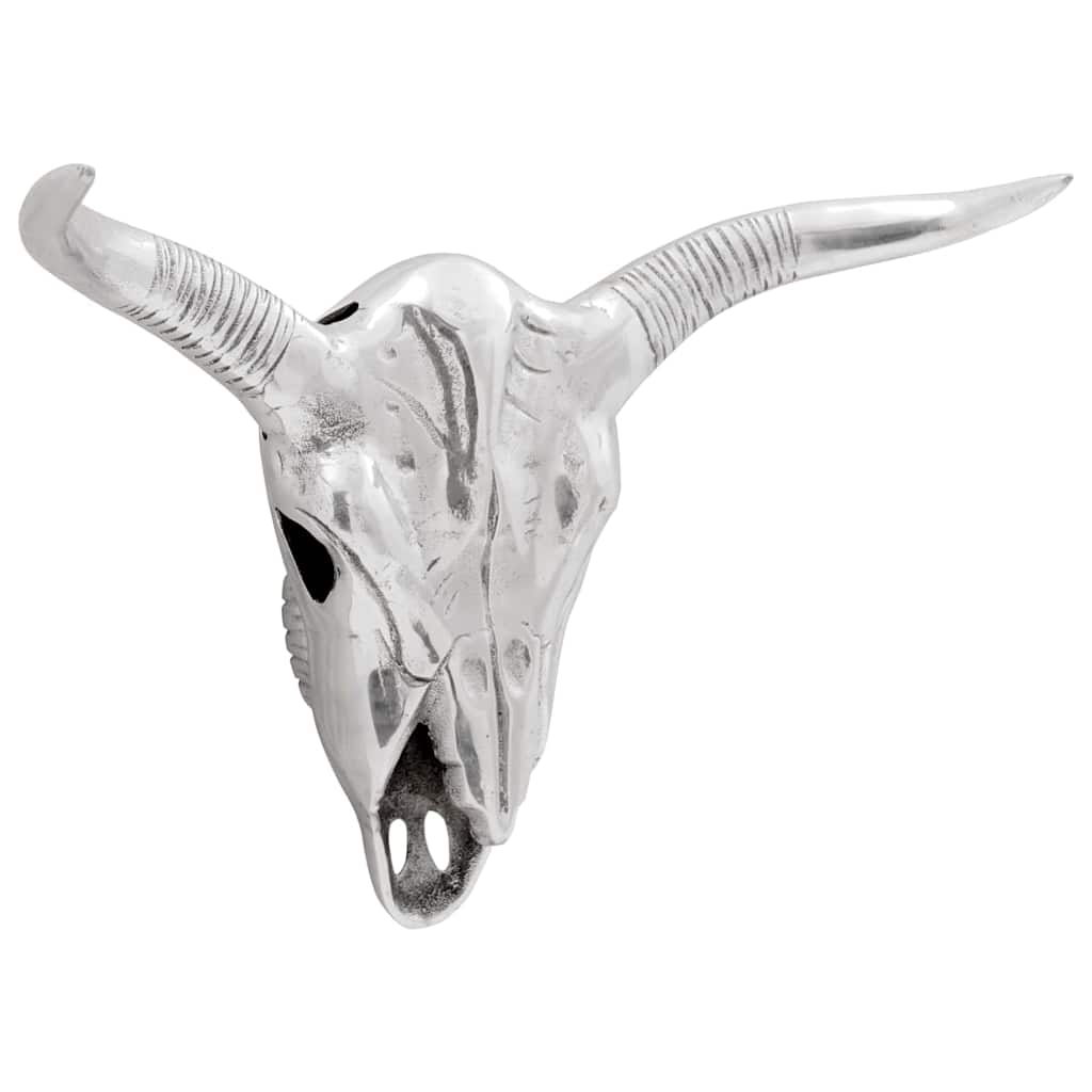 Vidaxx crâne de taureau argent 49 x 10 x 36 cm aluminium