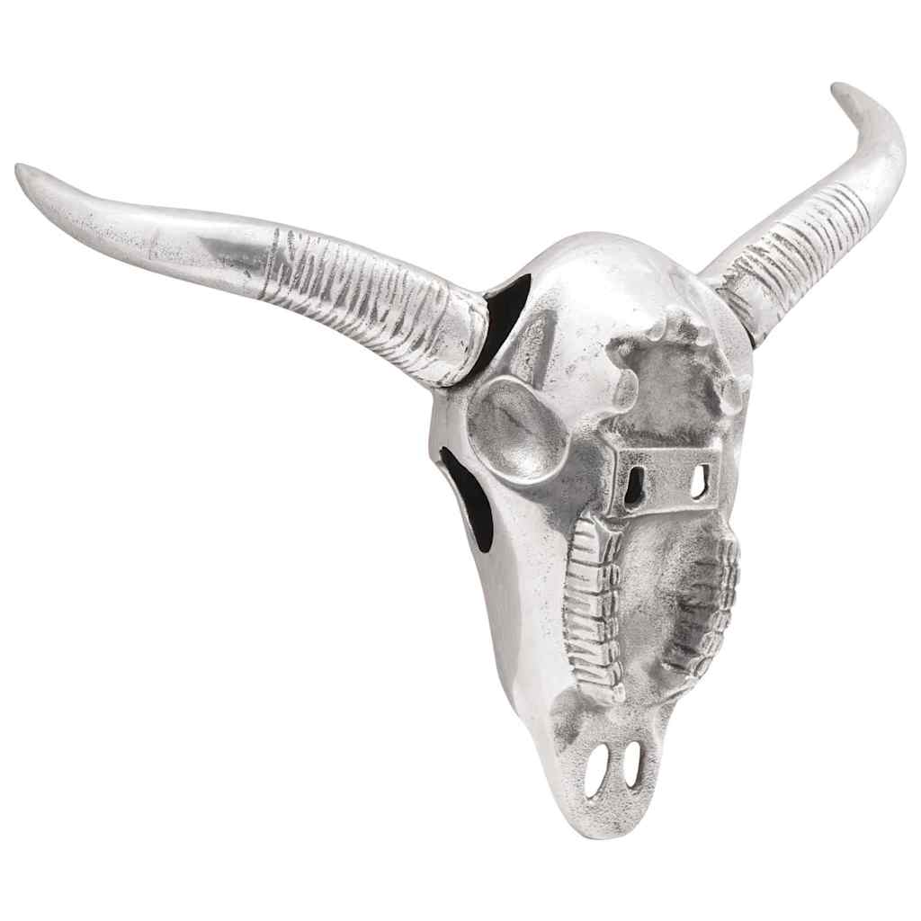 Vidaxx crâne de taureau argent 49 x 10 x 36 cm aluminium