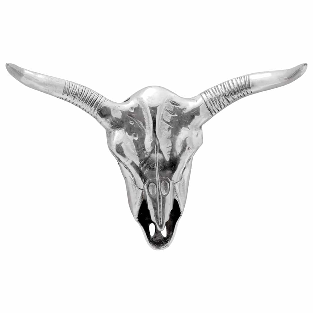 Vidaxx crâne de taureau argent 49 x 10 x 36 cm aluminium