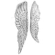 Vidaxl ailes sculpture argent 31 x 5 x 91 cm aluminium