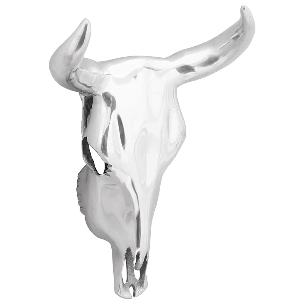 Vidaxx crâne de taureau argent 34 x 13 x 53 cm aluminium
