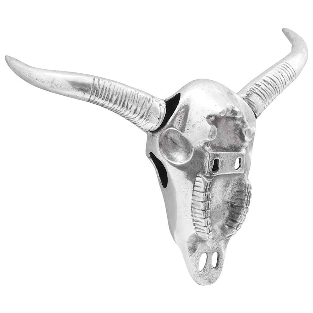 Vidaxx crâne de taureau argent 34 x 13 x 53 cm aluminium