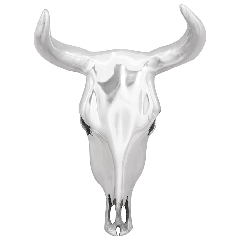 Vidaxx crâne de taureau argent 34 x 13 x 53 cm aluminium