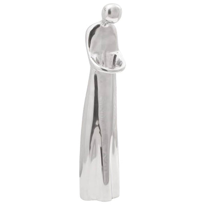 Vidaxl sculpture argent 10 x 16 x 49 cm aluminium