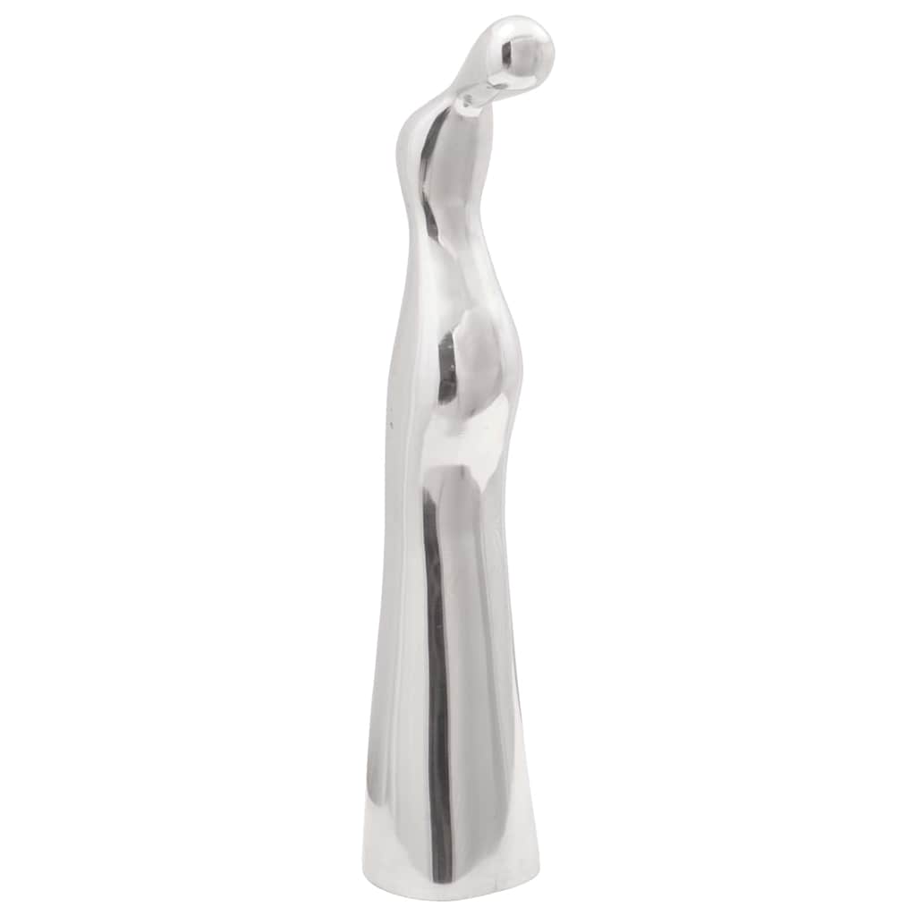 Vidaxl sculpture argent 10 x 16 x 49 cm aluminium