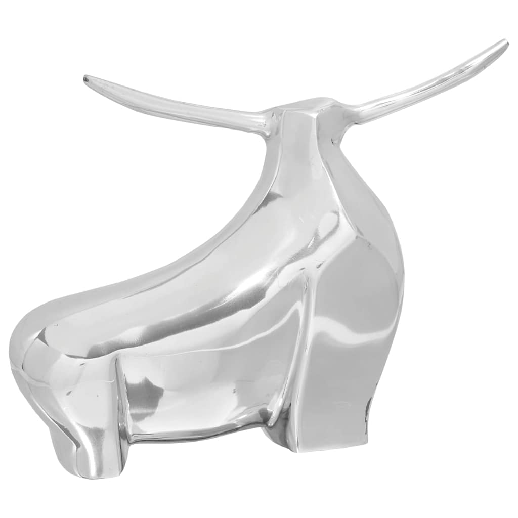 Vidaxx sculpture taureau argent 37 x 44 x 17 cm aluminium