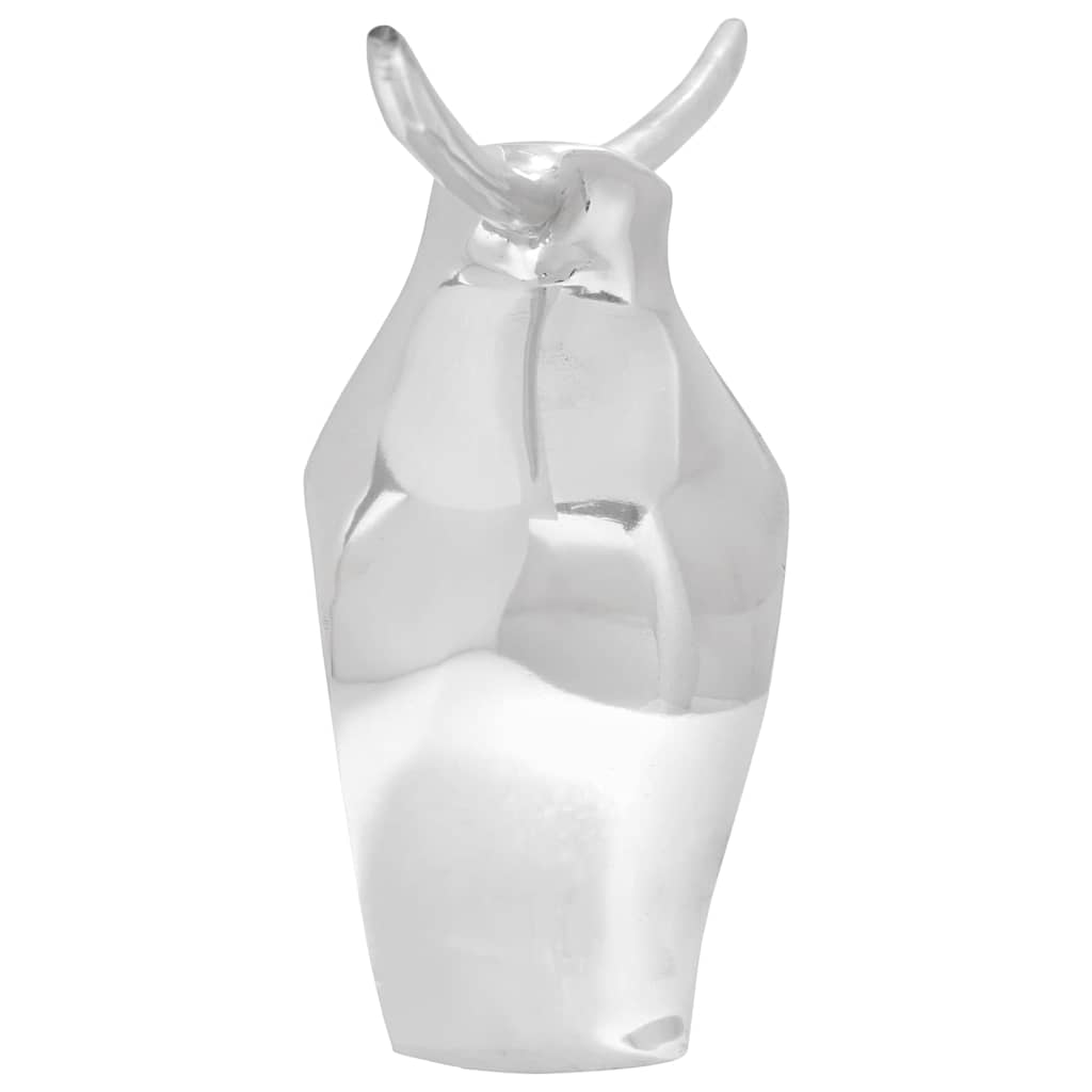 Vidaxx sculpture taureau argent 37 x 44 x 17 cm aluminium