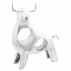 Vidaxx sculpture taureau argent 22 x 9,5 x 34 cm aluminium
