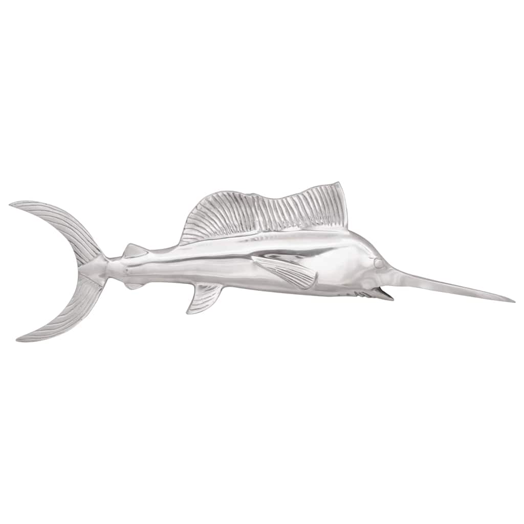 Vidaxl sculpture argent 91 x 8 x 26 cm aluminium