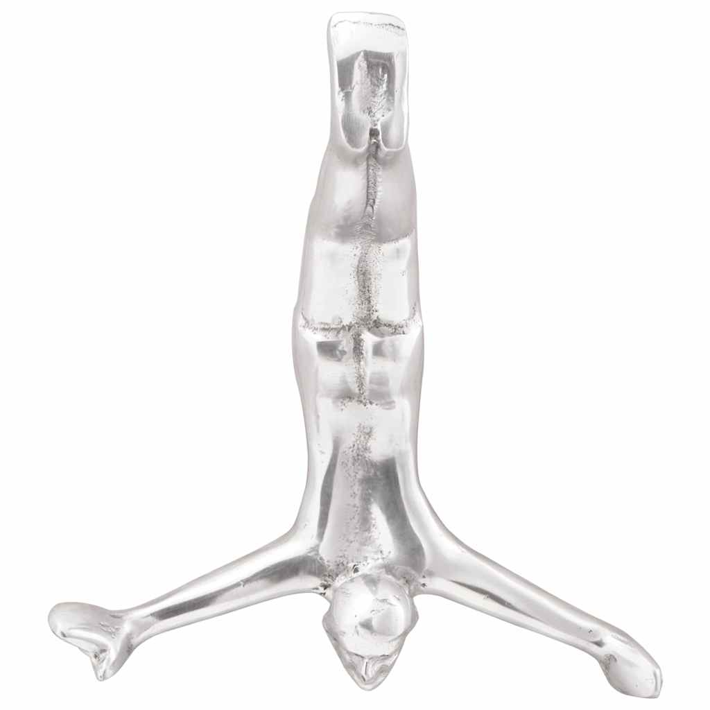 Vidaxl sculpture argent 22 x 8 x 25 cm aluminium
