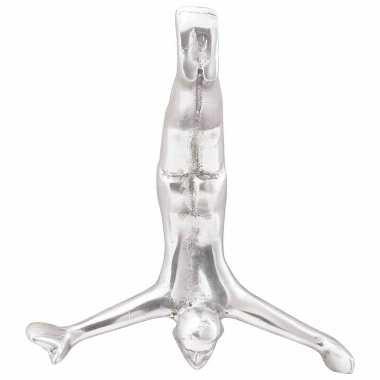 Vidaxl sculpture argent 22 x 8 x 25 cm aluminium
