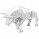 Vidaxx sculpture taureau argent 74 x 23 x 39 cm aluminium