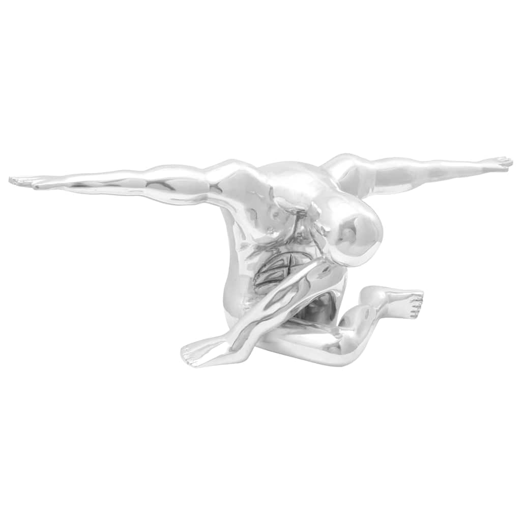 Vidaxl sculpture argent 91,5 x 32 x 33 cm aluminium
