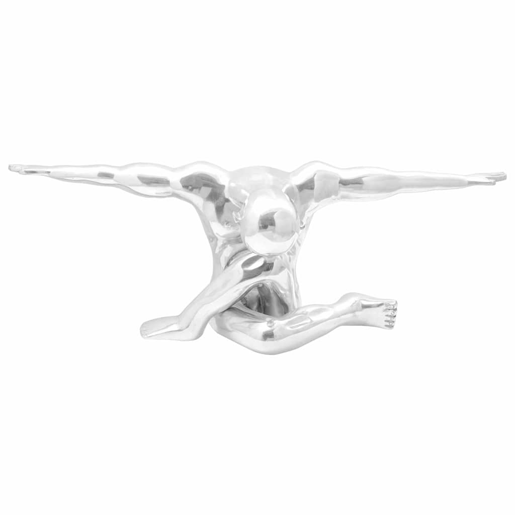 Vidaxl sculpture argent 91,5 x 32 x 33 cm aluminium