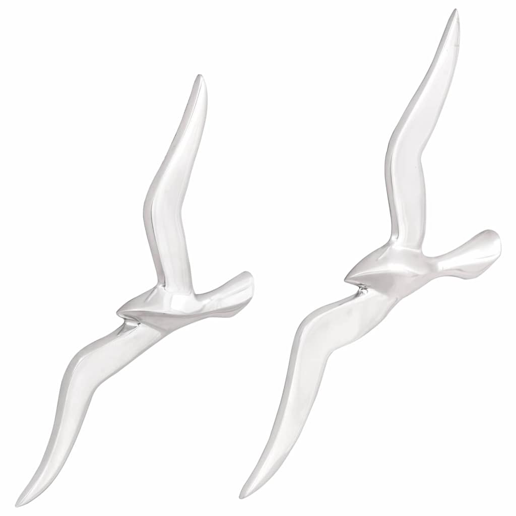 VidaXL mouette 2 pcs aluminium argenté