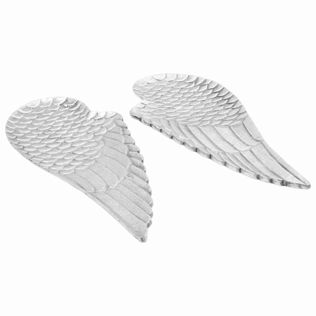 Vidaxx corbeille de fruits 2 pcs argent 40 x 18 x 2,5 cm aluminium