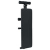 Vidaxx canapé enroulable noir 124 x 33,5 x 55 cm acier thermolaqué
