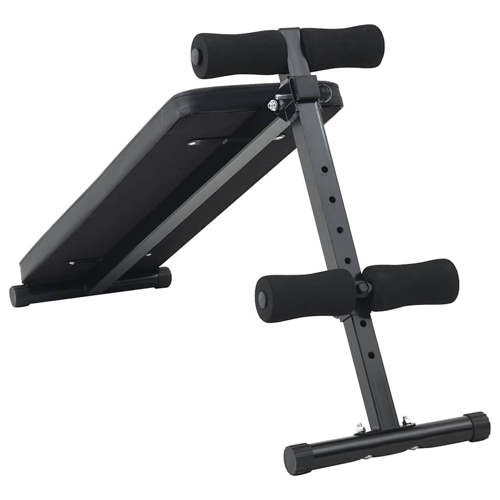 Vidaxx canapé enroulable noir 124 x 33,5 x 55 cm acier thermolaqué