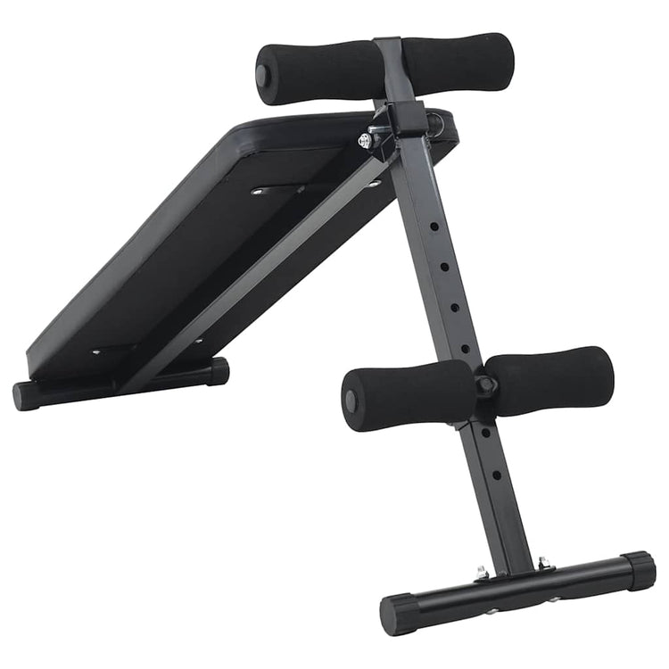 Vidaxx canapé enroulable noir 124 x 33,5 x 55 cm acier thermolaqué