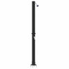 Vidaxx douche solaire extérieure noir 217 cm PVC et aluminium