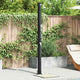 Vidaxx douche solaire extérieure noir 217 cm PVC et aluminium