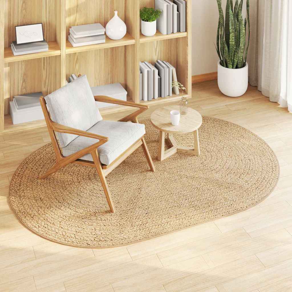 Vidaxxl tapis zizur marron 200 x 140 cm polypropylène