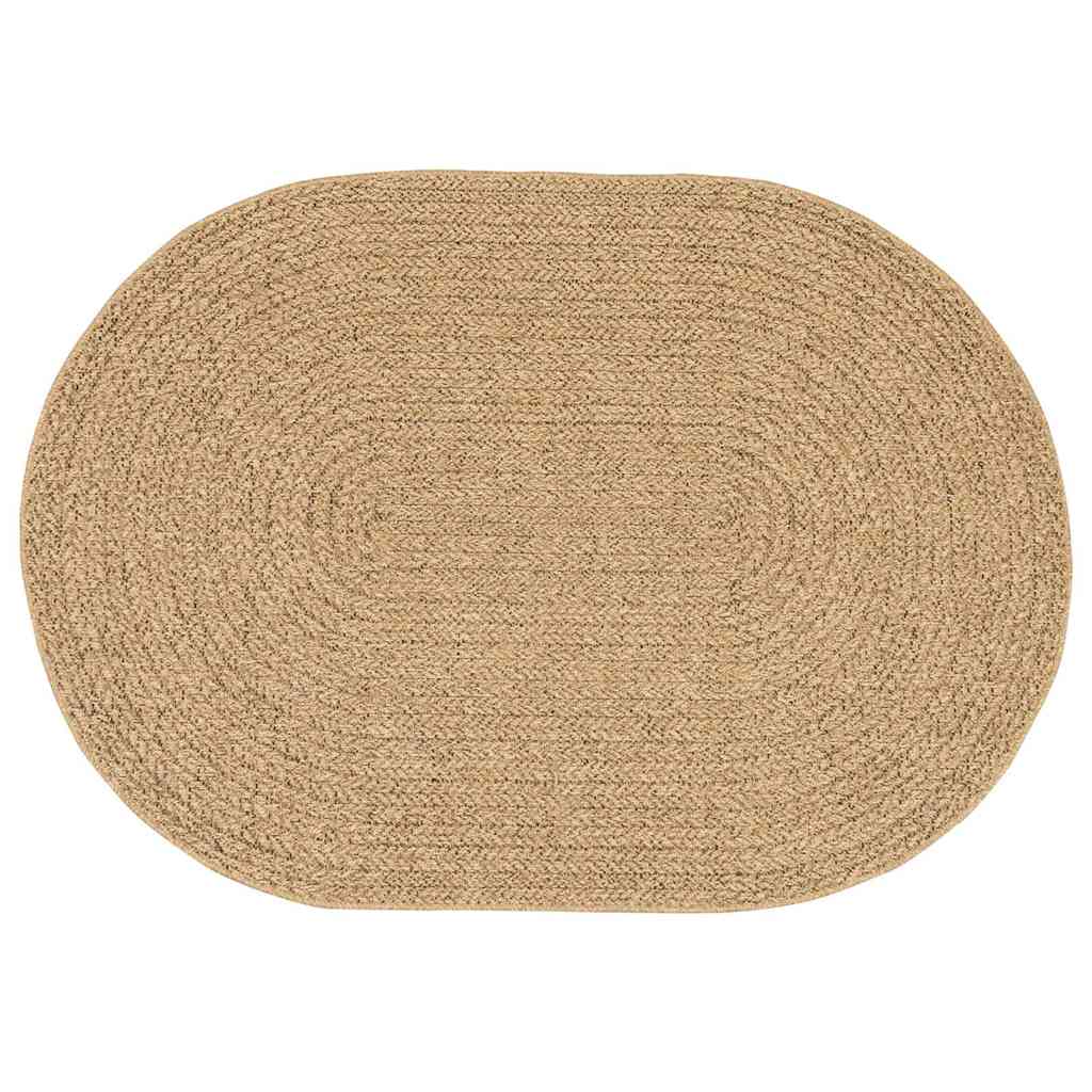 Vidaxxl tapis zizur marron 200 x 140 cm polypropylène