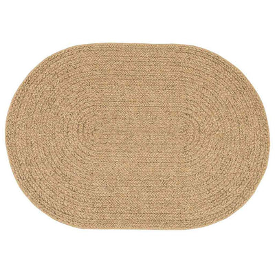 Vidaxxl tapis zizur marron 200 x 140 cm polypropylène