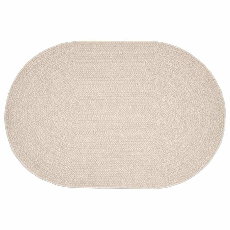 Vidaxl tapis zizur crème 230 x 160 cm polypropylène