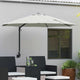 Vidaxxl parasol de jardin sable 248 x 248 x 148 cm polyester et acier