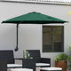 VidaXL parasol de jardin vert 248 x 248 x 148 cm polyester et acier