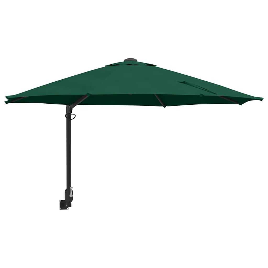 VidaXL parasol de jardin vert 248 x 248 x 148 cm polyester et acier