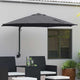 Vidaxxl parasol de jardin anthracite 248 x 248 x 148 cm polyester et acier