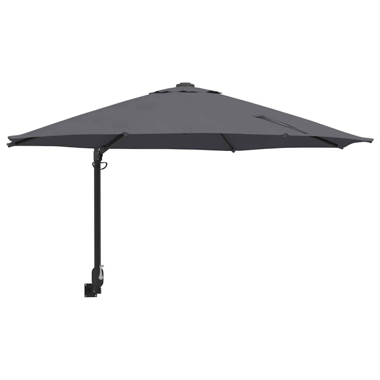 Vidaxxl parasol de jardin anthracite 248 x 248 x 148 cm polyester et acier