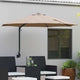 Vidaxx parasol de jardin taupe 248 x 248 x 148 cm polyester et acier