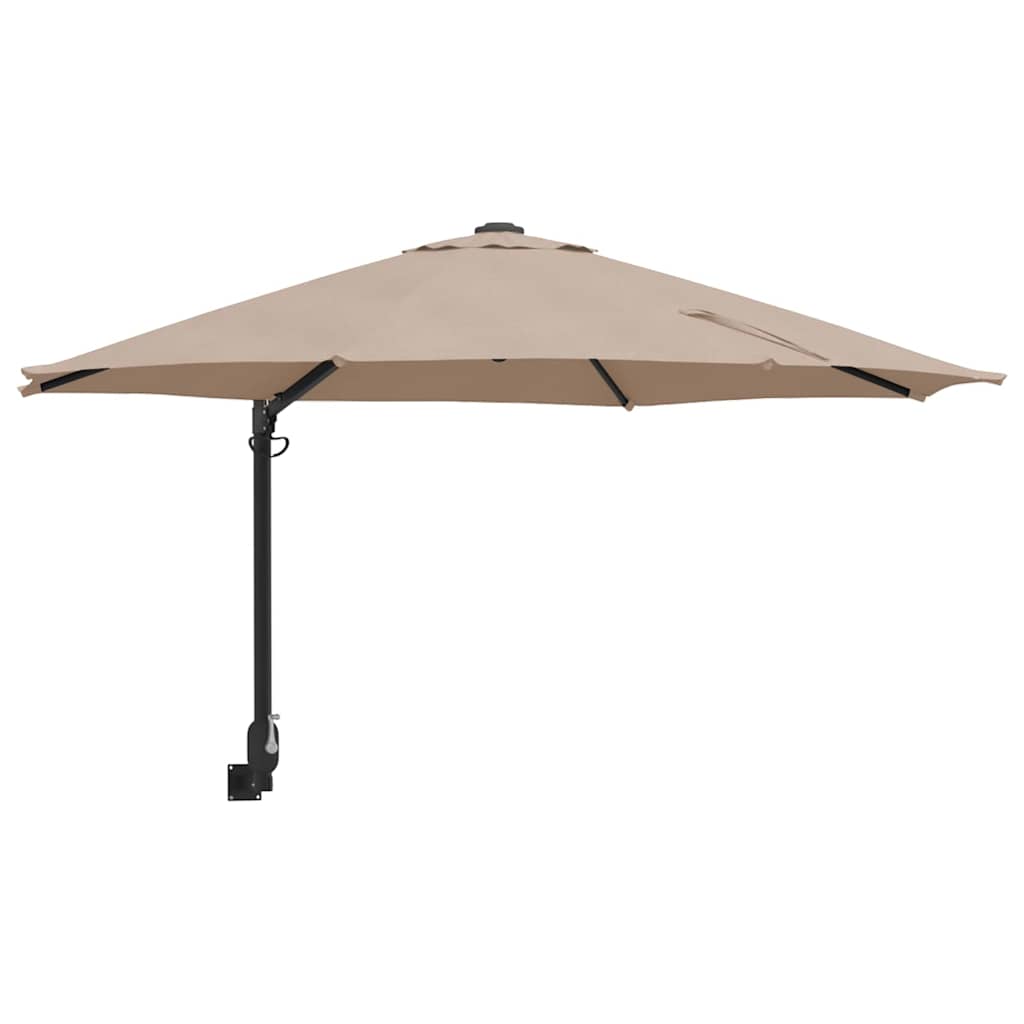 Vidaxx parasol de jardin taupe 248 x 248 x 148 cm polyester et acier